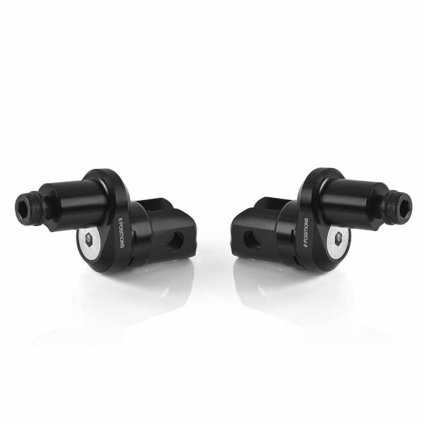 RIZOMA - ECCESNTRIC FOOTPEG MOUNT KIT RIDER ADJUST BLACK PR - Image 1