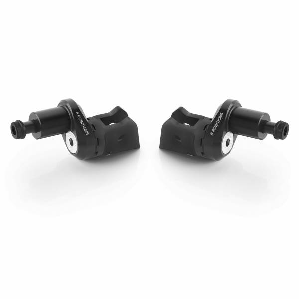 RIZOMA - ECCESNTRIC FOOTPEG MOUNT KIT RIDER ADJUST BLACK PR - Image 1