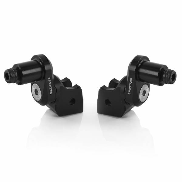 RIZOMA - ECCESNTRIC FOOTPEG MOUNT KIT RIDER ADJUST BLACK PR - Image 1