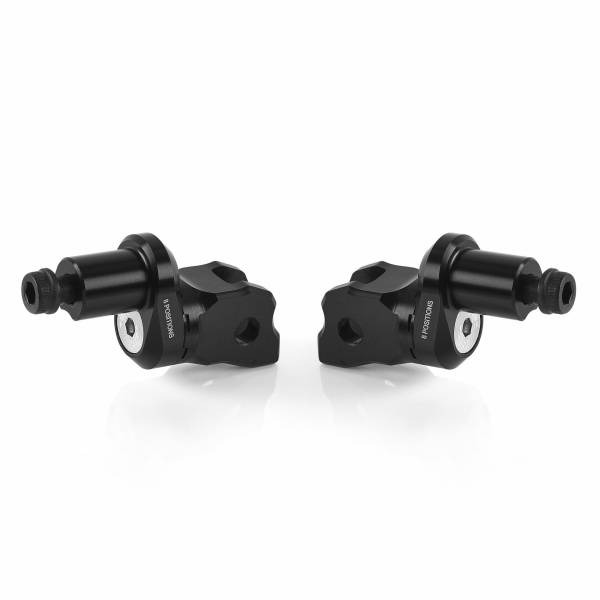 RIZOMA - ECCESNTRIC FOOTPEG MOUNT KIT RIDER ADJUST BLACK PR - Image 1