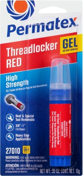 PERMATEX - THREADLOCKER RED GEL 10G - Image 1