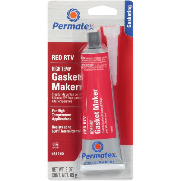 PERMATEX - HIGH-TEMP RED RTV SILICONE 3OZ - Image 1