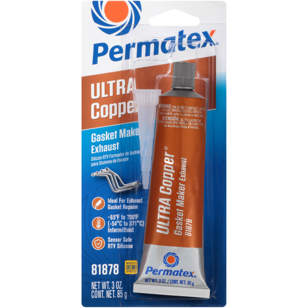 PERMATEX - ULTRA COPPER SILICONE GASKET SEALANT 3OZ - Image 1