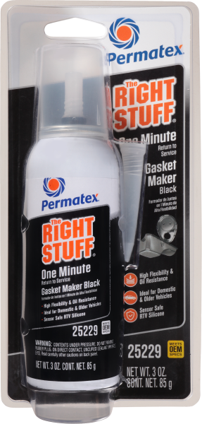 PERMATEX - RIGHT STUFF BLACK ONE MINUTE GASKET 3 OZ - Image 1