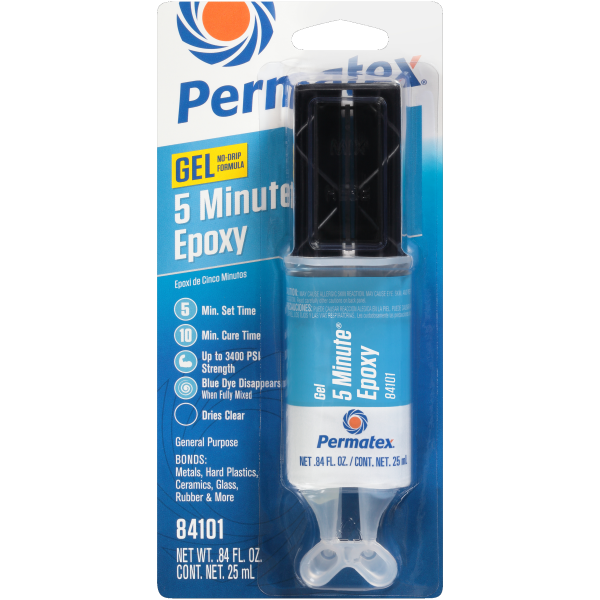 PERMATEX - 5 MIN. GENERAL PURPOSE EPOXY 0.84 FL. OZ 6/CASE - Image 1