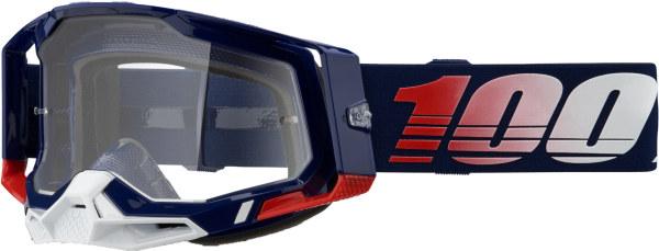 100-PERCENT - RACECRAFT 2 GOGGLE REPUBLIC CLEAR LENS - Image 1