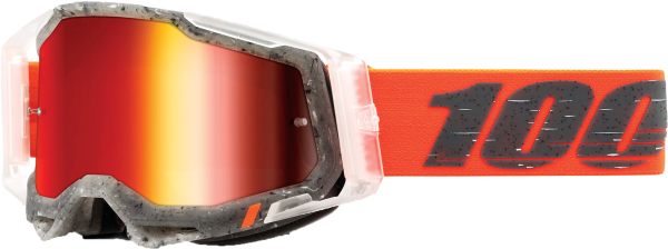 100-PERCENT - RACECRAFT 2 GOGGLE SCHRUTE MIRROR RED LENS - Image 1