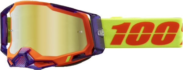 100-PERCENT - RACECRAFT 2 GOGGLE PANAM MIRROR GOLD LENS - Image 1