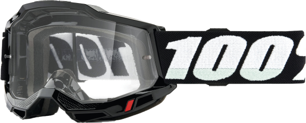 100-PERCENT - ACCURI 2 GOGGLE BLACK CLEAR LENS - Image 1