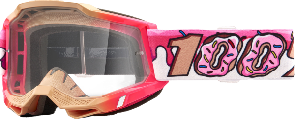 100-PERCENT - ACCURI 2 GOGGLE DONUT CLEAR LENS - Image 1