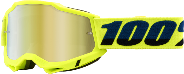 100-PERCENT - ACCURI 2 GOGGLE FLUO YELLOW MIRROR GOLD LENS - Image 1