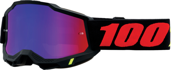 100-PERCENT - ACCURI 2 GOGGLE MORPHUIS MIRROR RED/BLUE LENS - Image 1