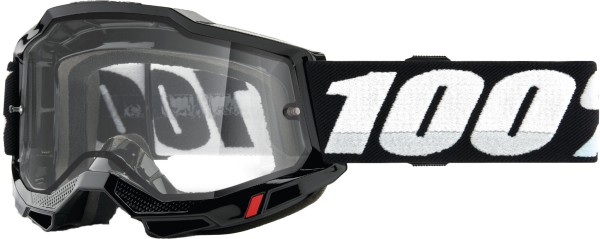 100-PERCENT - ACCURI 2 ENDURO MOTO GOGGLE BLACK CLEAR LENS - Image 1