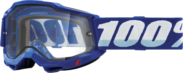 100-PERCENT - ACCURI 2 ENDURO MOTO GOGGLE BLUE CLEAR LENS - Image 1