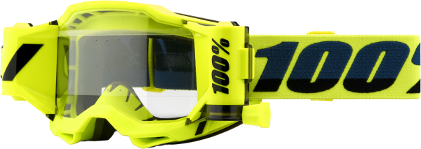 100-PERCENT - ACCURI 2 FORECAST GOGGLE FLUO YELLOW CLEAR LENS - Image 1