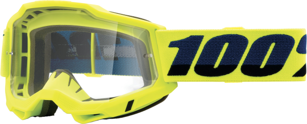 100-PERCENT - ACCURI 2 OTG GOGGLE FLUO YELLOW CLEAR LENS - Image 1