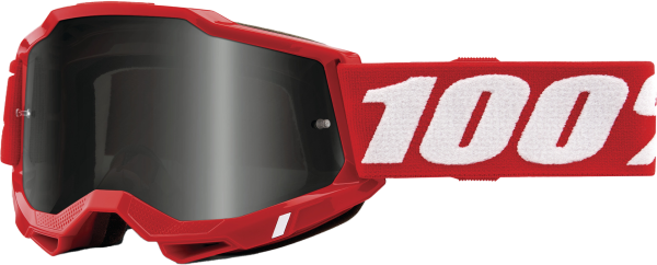 100-PERCENT - ACCURI 2 SAND GOGGLE NEON RED SMOKE LENS - Image 1