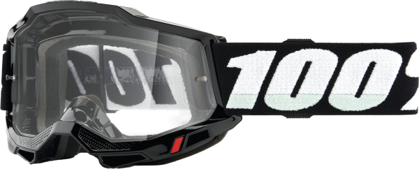 100-PERCENT - ACCURI 2 JUNIOR GOGGLE BLACK CLEAR LENS - Image 1