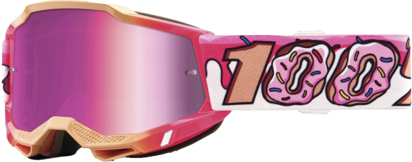 100-PERCENT - ACCURI 2 JUNIOR GOGGLE DONUT MIRROR PINK LENS - Image 1