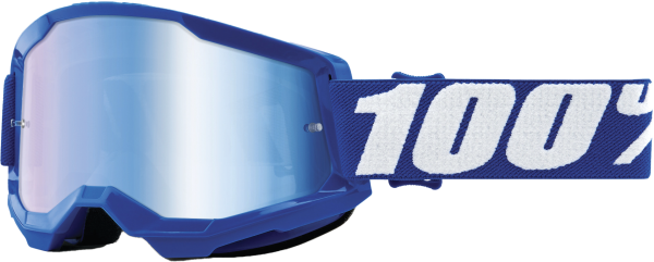 100-PERCENT - STRATA 2 GOGGLE BLUE MIRROR BLUE LENS - Image 1