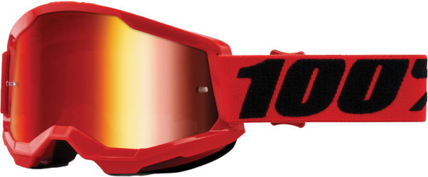 100-PERCENT - STRATA 2 GOGGLE RED MIRROR RED LENS - Image 1