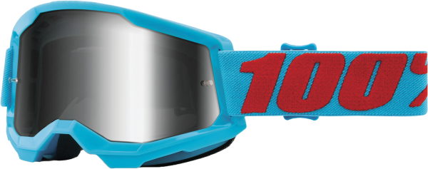 100-PERCENT - STRATA 2 GOGGLE SUMMIT MIRROR SILVER LENS - Image 1