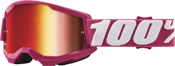 100-PERCENT - STRATA 2 JUNIOR GOGGLE FLETCHER MIRROR RED LENS - Image 1