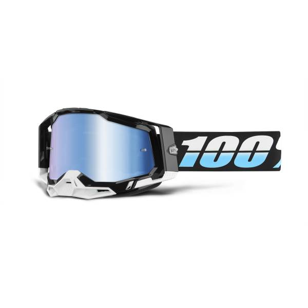 100-PERCENT - RACECRAFT 2 GOGGLE ARKANA MIRROR BLUE LENS - Image 1