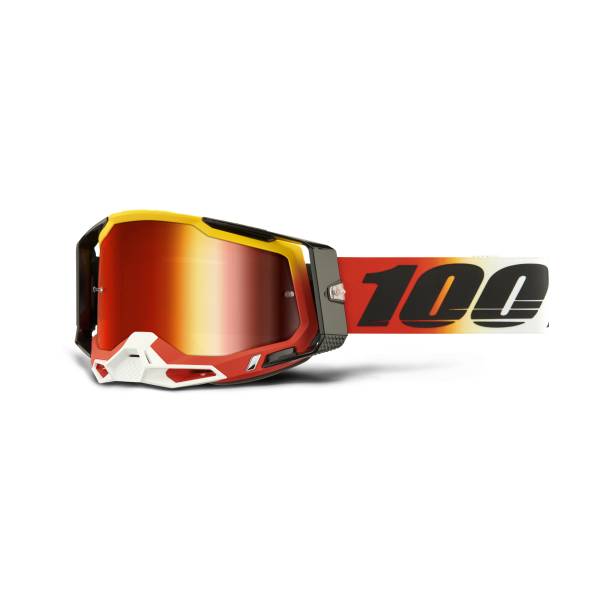 100-PERCENT - RACECRAFT 2 GOGGLE OGUSTO MIRROR RED LENS - Image 1