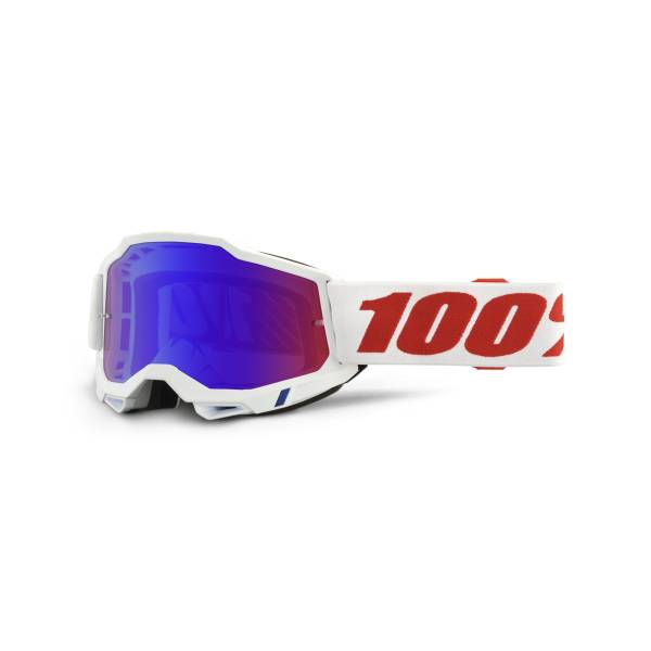 100-PERCENT - ACCURI 2 GOGGLE PURE MIRROR RED/BLUE LENS - Image 1