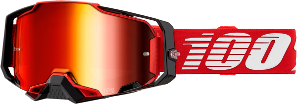 100-PERCENT - ARMEGA GOGGLE RED MIRROR RED LENS - Image 1