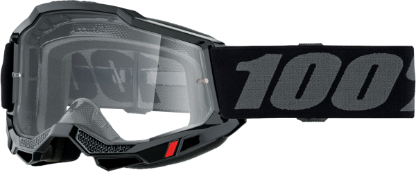 100-PERCENT - ACCURI 2 GOGGLE BLACK CLEAR LENS - Image 1