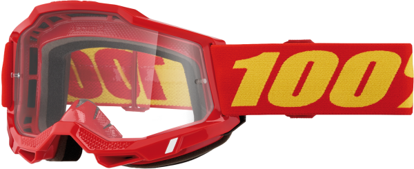 100-PERCENT - ACCURI 2 GOGGLE RED CLEAR LENS - Image 1