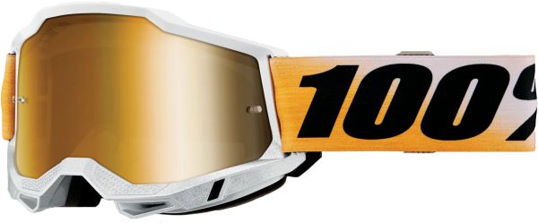 100-PERCENT - ACCURI 2 GOGGLE SHIV MIRROR TRUE GOLD LENS - Image 1