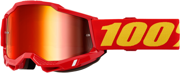 100-PERCENT - ACCURI 2 GOGGLE RED MIRROR RED LENS - Image 1