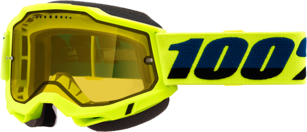 100-PERCENT - ACCURI 2 SNOWMOBILE GOGGLE FLUO YELLOW YELLOW LENS - Image 1