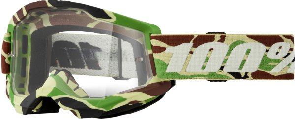 100-PERCENT - STRATA 2 GOGGLE WAR CAMO CLEAR LENS - Image 1