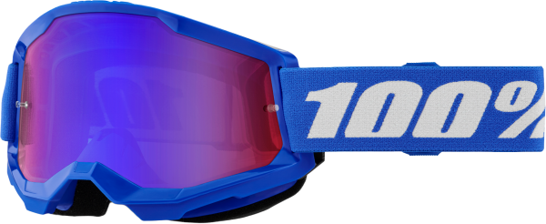 100-PERCENT - STRATA 2 GOGGLE BLUE MIRROR RED/BLUE LENS - Image 1