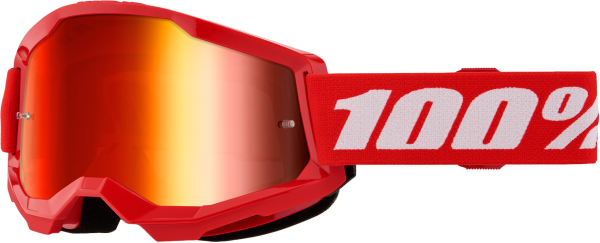 100-PERCENT - STRATA 2 GOGGLE RED MIRROR RED LENS - Image 1