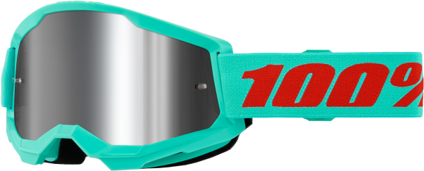 100-PERCENT - STRATA 2 GOGGLE MAUPITI MIRROR SILVER LENS - Image 1