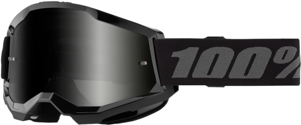 100-PERCENT - STRATA 2 SAND GOGGLE BLACK SMOKE LENS - Image 1