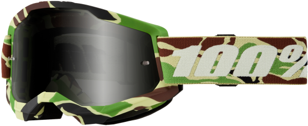 100-PERCENT - STRATA 2 SAND GOGGLE WAR CAMO SMOKE LENS - Image 1