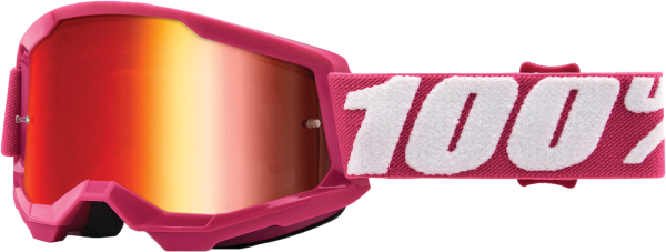 100-PERCENT - STRATA 2 JUNIOR GOGGLE FLETCHER MIRROR RED LENS - Image 1