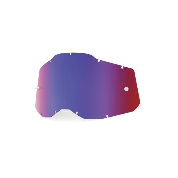 100-PERCENT - RC2/AC2/ST2 SHEET MIRROR RED/BLUE LENS - Image 1