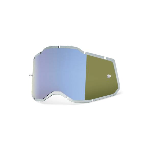 100-PERCENT - RC2/AC2/ST2 PLUS REPLACEMENT INJECTED MIRROR BLUE LENS - Image 1