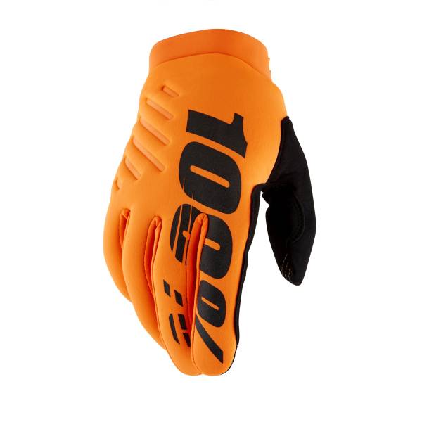 100-PERCENT - BRISKER GLOVES FLUO ORANGE/BLACK 2X - Image 1