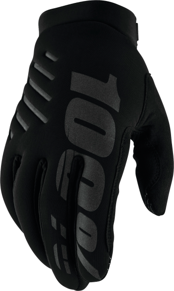 100-PERCENT - BRISKER YOUTH GLOVES BLACK LG - Image 1