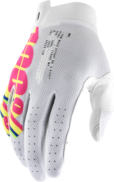 100-PERCENT - ITRACK GLOVES SYSTEM WHITE LG - Image 1