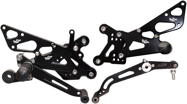 VOODOO - BILLET REAR SET BLACK - Image 1