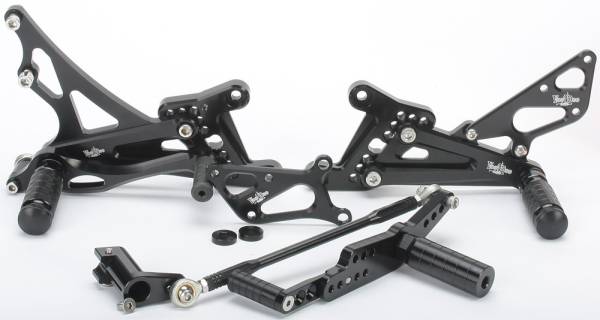 VOODOO - BILLET REAR SET BLACK - Image 1